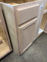 36 in. W x 24 in. D x 34.5 in. H Assembled Blind Corner Base Kitchen Cabinet in Unfinished with Recessed Panel