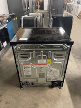 30 in. 5-Burner Element Slide-In Front Control Self-Cleaning Electric Range with Convection in Stainless Steel