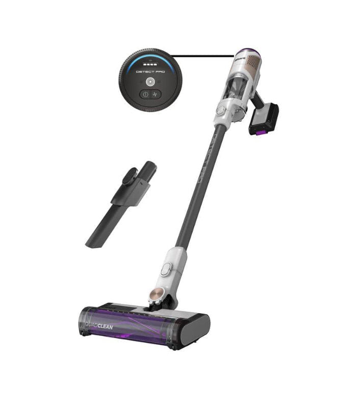 Detect Pro Bagless Cordless HEPA Stick Vacuum with QuadClean Multi-Surface Brushroll in Dark Grey