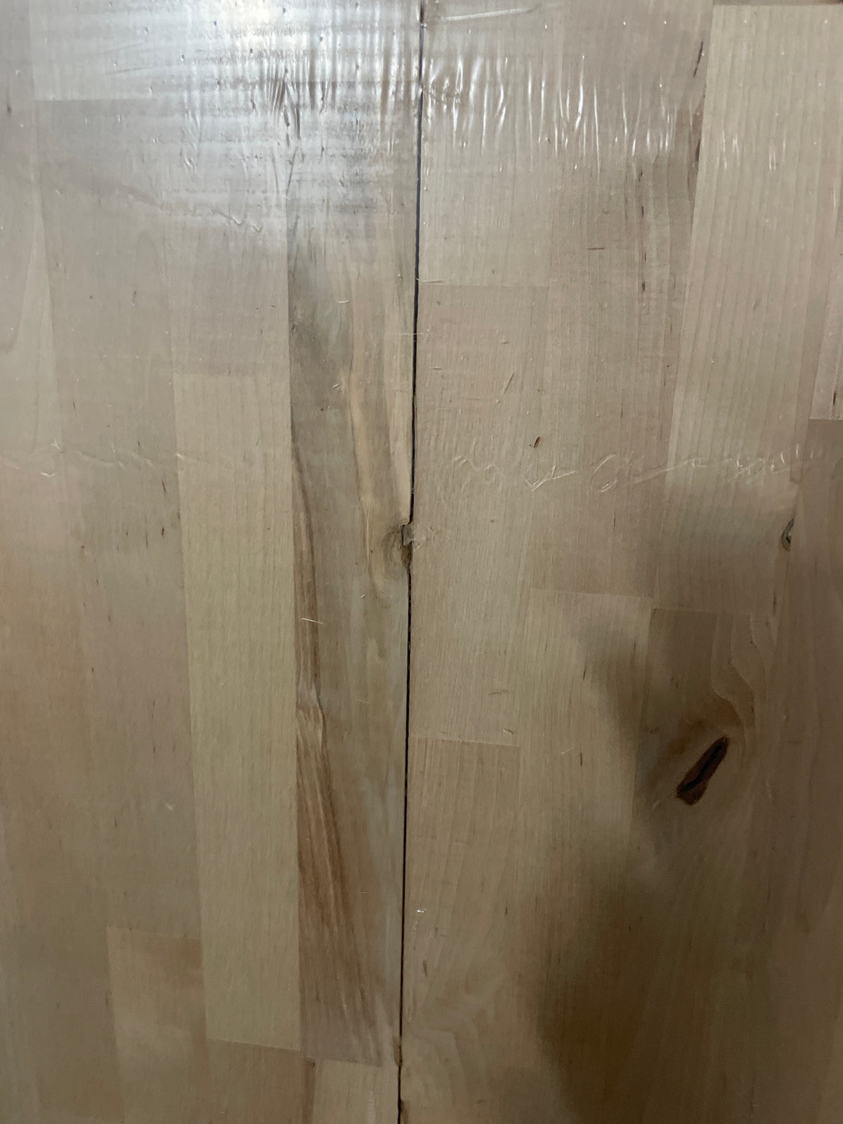 6 ft. L x 39 in. D Unfinished Birch Solid Wood Butcher Block Island Countertop With Eased Edge