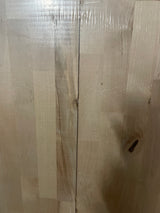 6 ft. L x 39 in. D Unfinished Birch Solid Wood Butcher Block Island Countertop With Eased Edge