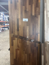 8 ft. L x 25 in. D Finished Engineered Walnut Butcher Block Countertop