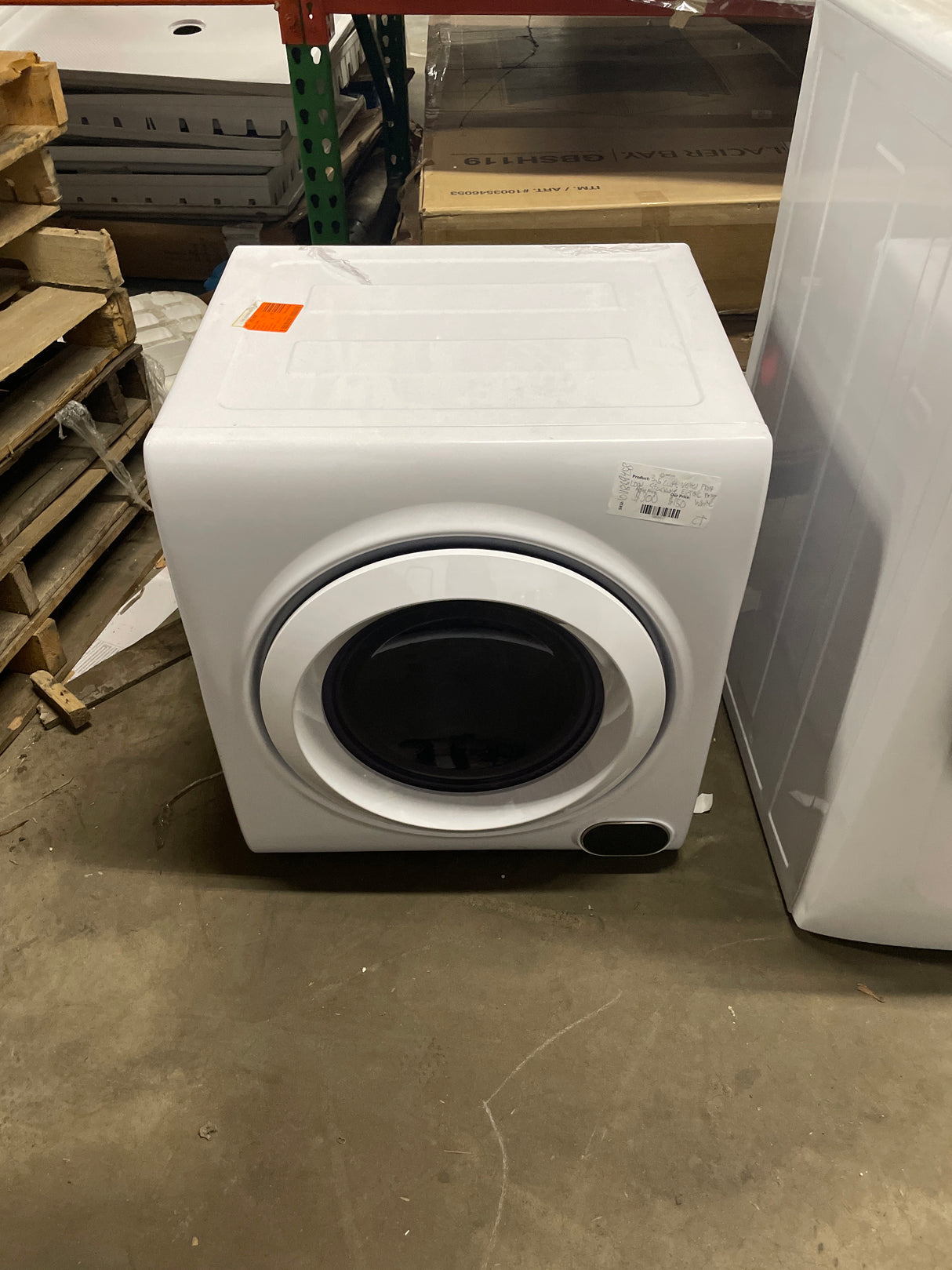 3.5 cu. ft. Vented Front Load Stackable Electric Compact Dryer in White with Multiple Drying Modes