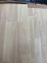 6 ft. L x 39 in. D Unfinished Hevea Butcher Block Island Countertop in With Standard Edge