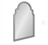 Hogan 24.00 in. W x 36.00 in. H Silver Arch Modern Framed Decorative Wall Mirror
