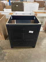 Craye 30 in. Bath Vanity Cabinet without Top in Matte Black