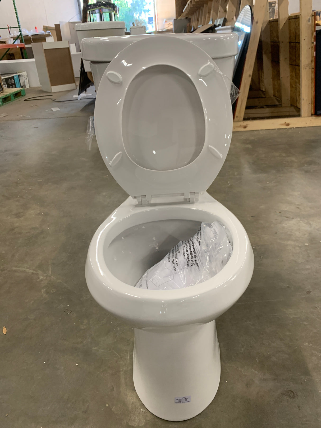 2-piece 1.1 GPF/1.6 GPF Dual Flush Round Toilet in White