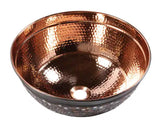 Shockley 14 Gauge 16 in. Copper Vessel Bath Sink in Naked Copper
