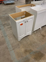 Everdean 25 in. W x 19 in. D x 34 in. H Single Sink Freestanding Bath Vanity in White without Top