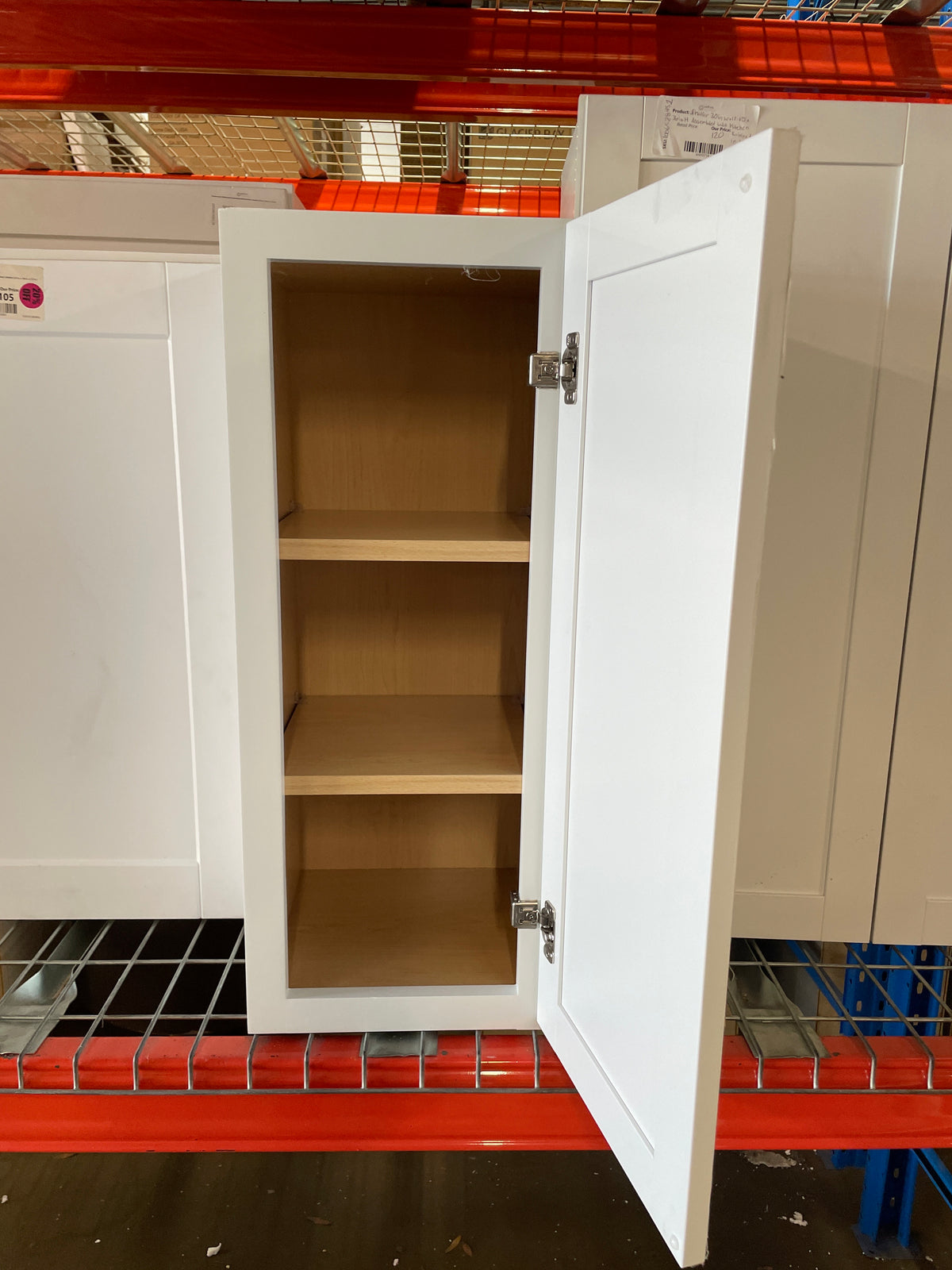 Courtland 12 in. W x 12 in. D x 30 in. H Assembled Shaker Wall Kitchen Cabinet in Polar White