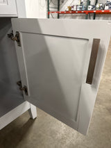Sassy 72 in. W x 22 in. D x 34 in. H Single Sink Bath Vanity in Dove Gray with Epoxied Carrara Marble Top