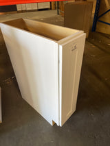 Shaker Satin White Stock Assembled Base Kitchen Cabinet (9 in. x 34.5 in. x 24 in.)