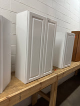 Hampton 27 in. W x 12 in. D x 42 in. H Assembled Wall Cabinet in Satin White