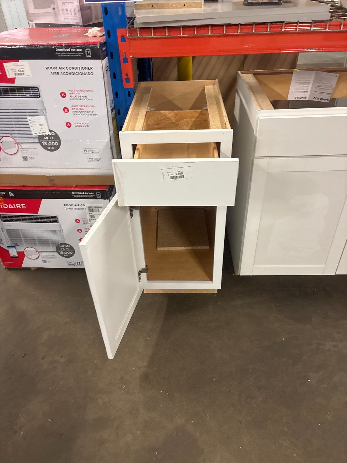 Courtland 15 in. W x 24 in. D x 34.5 in. H Assembled Shaker Base Kitchen Cabinet in Polar White