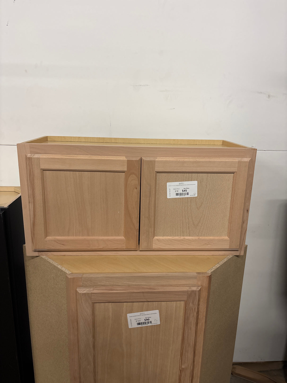 30 in. W x 12 in. D x 15 in. H Assembled Wall Bridge Kitchen Cabinet in Unfinished with Recessed Panel