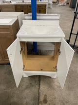 Everdean 31 in. W x 19 in. D x 34 in. H Single Sink Freestanding Bath Vanity in White with Without Top