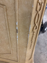 Simply Living 19 in. W x 19 in. D x 36 in. H Bath Vanity in Antique Beige with Ivory White Engineered Marble