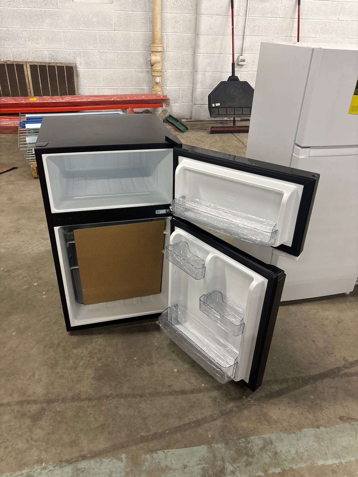 3.1 cu. ft. 2 Door Mini Refrigerator in Black with Freezer, ENERGY STAR
