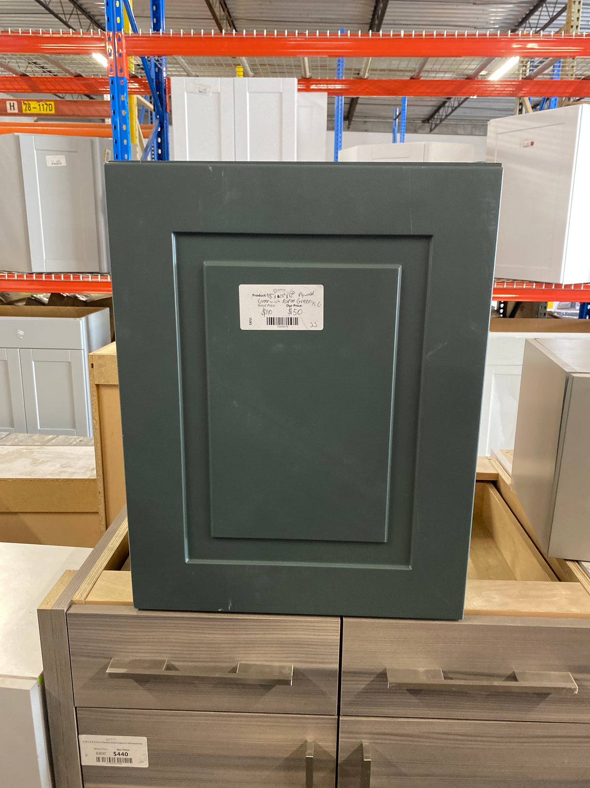 Greenwich Aspen Green 23 in. H x 18 W x 12 in. D Plywood Kitchen Cabinet