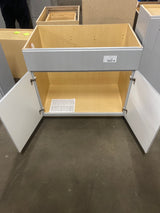 Shaker 36 in. W x 21 in. D x 34.5 in. H Assembled Bath Sink Base Cabinet in Dove Gray