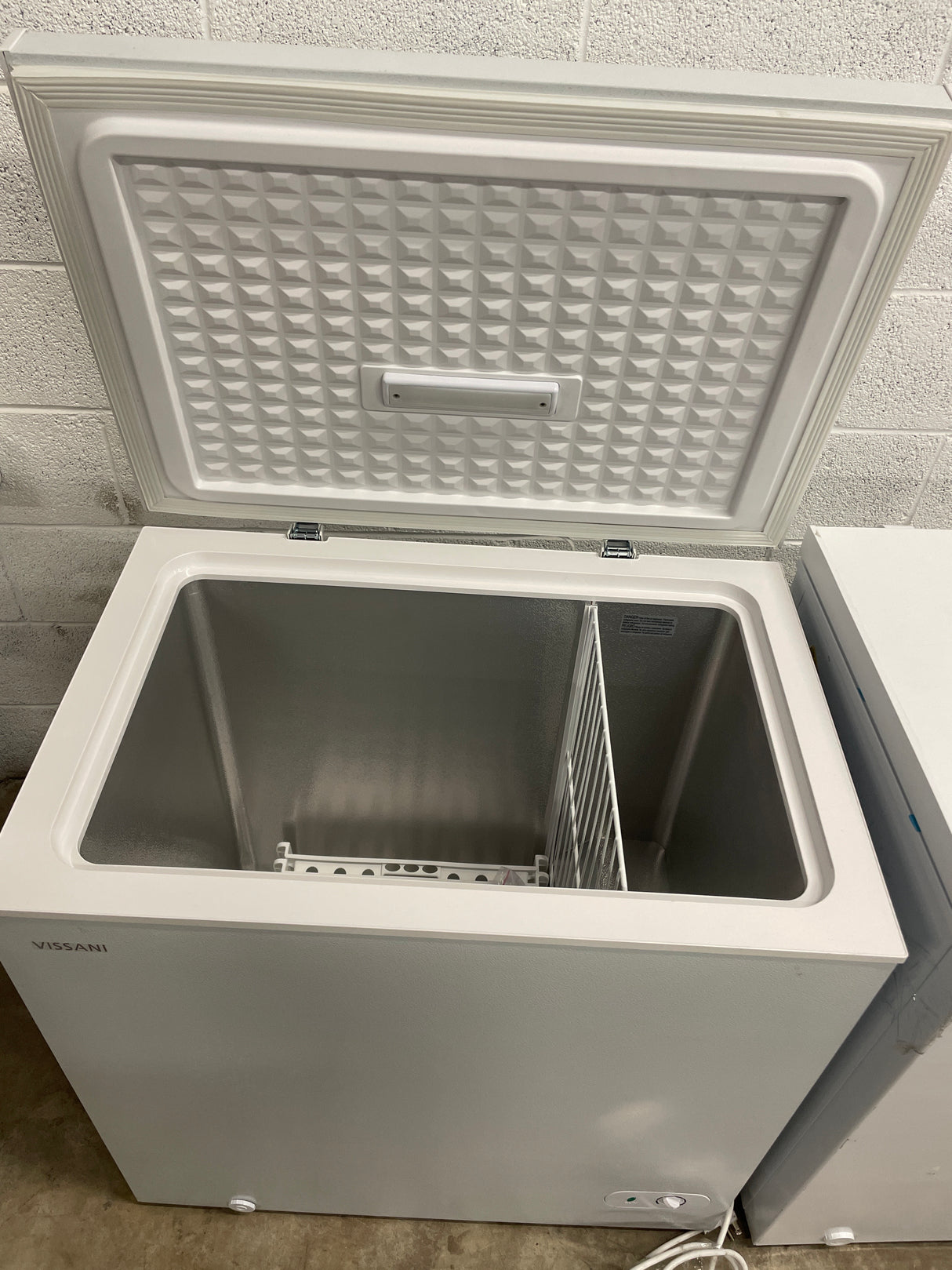 7.0 cu. ft. Manual Defrost Chest Freezer with LED Light in White Garage Ready