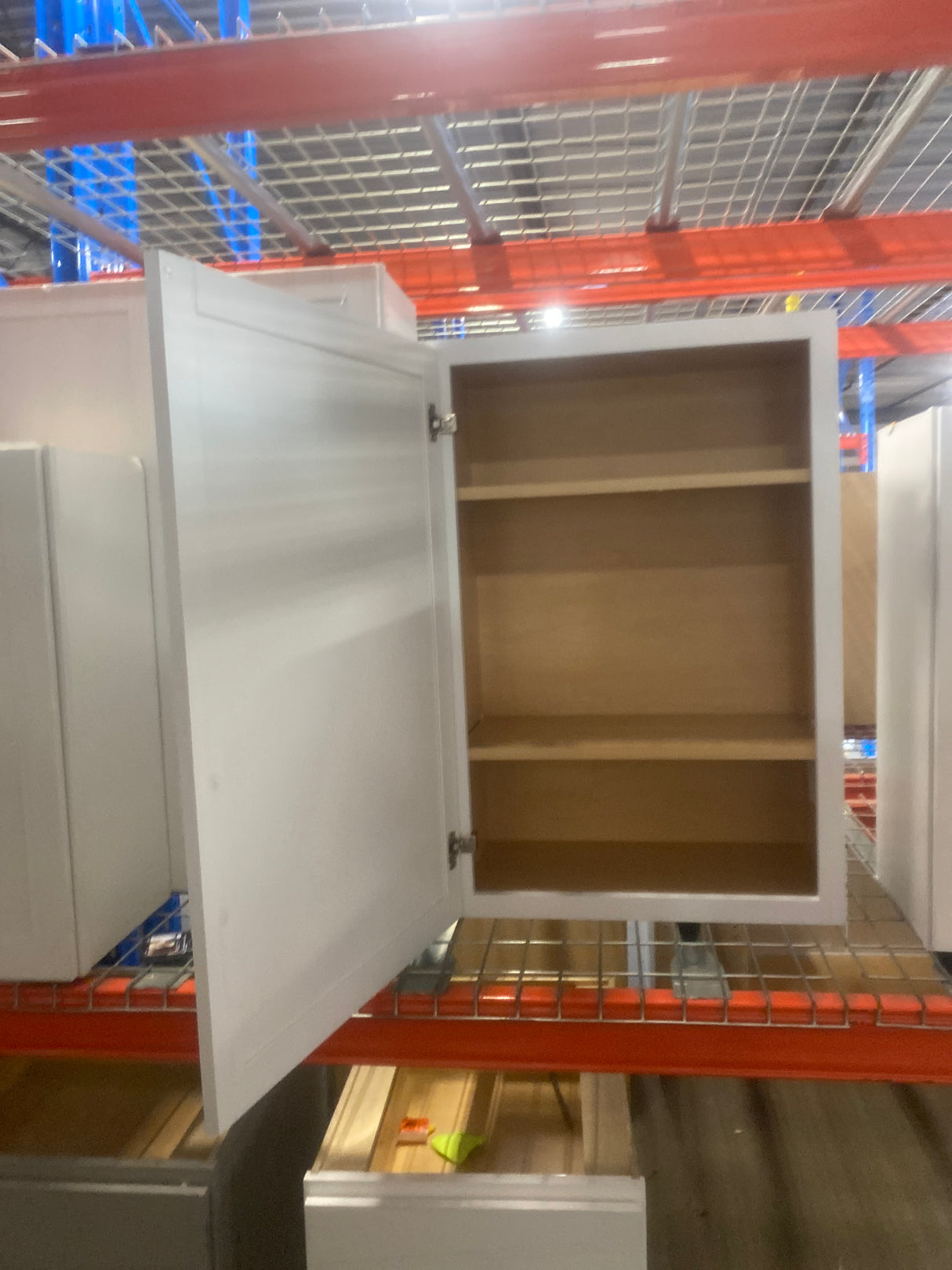 Courtland Polar White Finish Laminate Shaker Stock Assembled Wall Kitchen Cabinet 24 in. x 36 in. x 12 in.