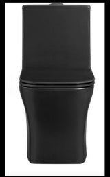 1-Piece Toilet 1.1 GPF/1.6 GPF Dual Flush ADA Height Elongated Toilet in Matte Black