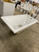 Voltaire 60 in. x 30 in. Acrylic Drop-In Reversible Drain Bathtub in White