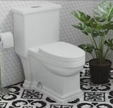 Voltaire 1-Piece 12 in. Rough-in 1.1/1.6 GPF Dual Top Flush Elongated Toilet in Glossy White