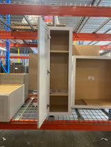 Courtland Polar White Finish Laminate Shaker Stock Assembled Wall Kitchen Cabinet 12 in. x 42 in. x 12 in.