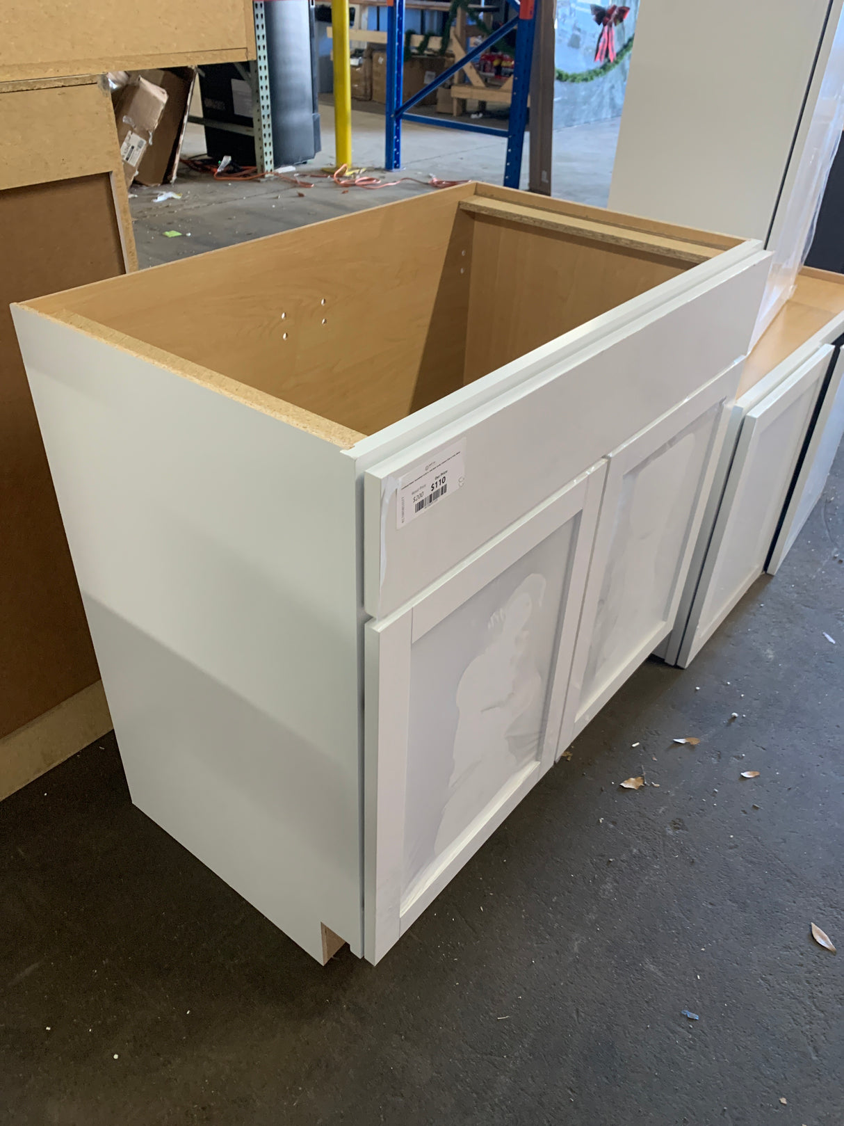 Courtland Shaker Assembled 36.00 in. Sink Bath Vanity Cabinet Only in Polar White