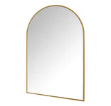Large Arched Gold Classic Accent Mirror (39 in. H x 26 in. W)