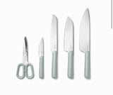 5-Piece Stainless Steel Knife Set in Mist