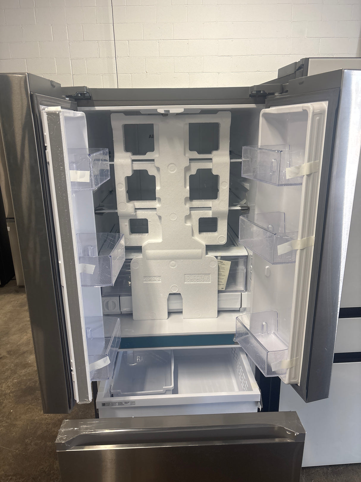 Samsung 22 cu. ft. Smart 3-Door French Door Refrigerator with External Water Dispenser