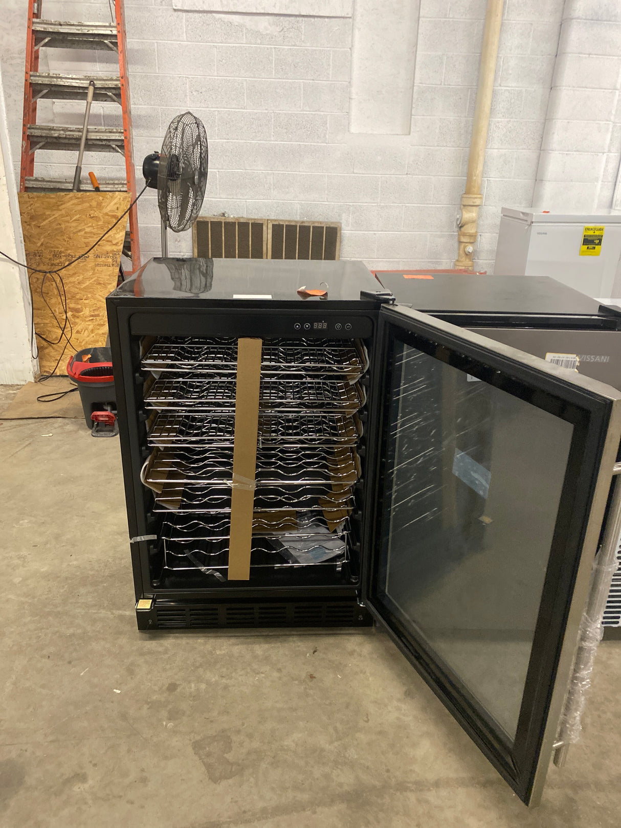 23.4 in. 50 Bottle, 154 Can, Wine and Beverage Cooler with Stainless Steel Door