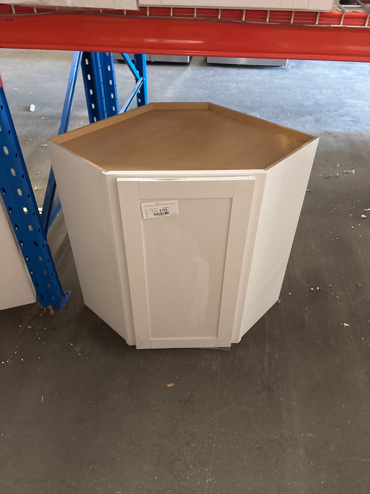 Westfield Feather White Shaker Stock Corner Wall Kitchen Cabinet (24 in. W x 12 in. D x 30 in. H)