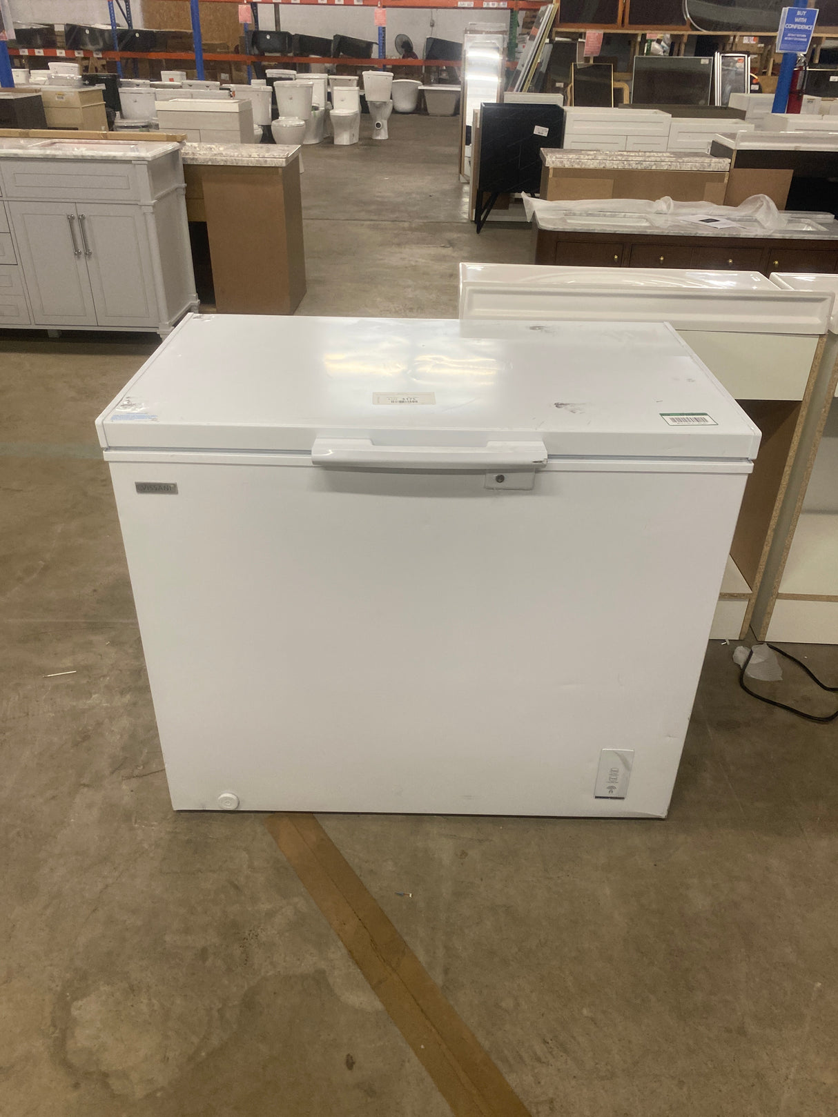 8.8 cu. ft. Hubspace Powered Manual Defrost Convertible Chest Freezer with LED Light in White
