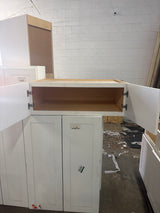 Arlington Vesper White Plywood Shaker Stock Assembled Wall Bridge Kitchen Cabinet Soft Close 36 in W x 24 in D x 12 in H