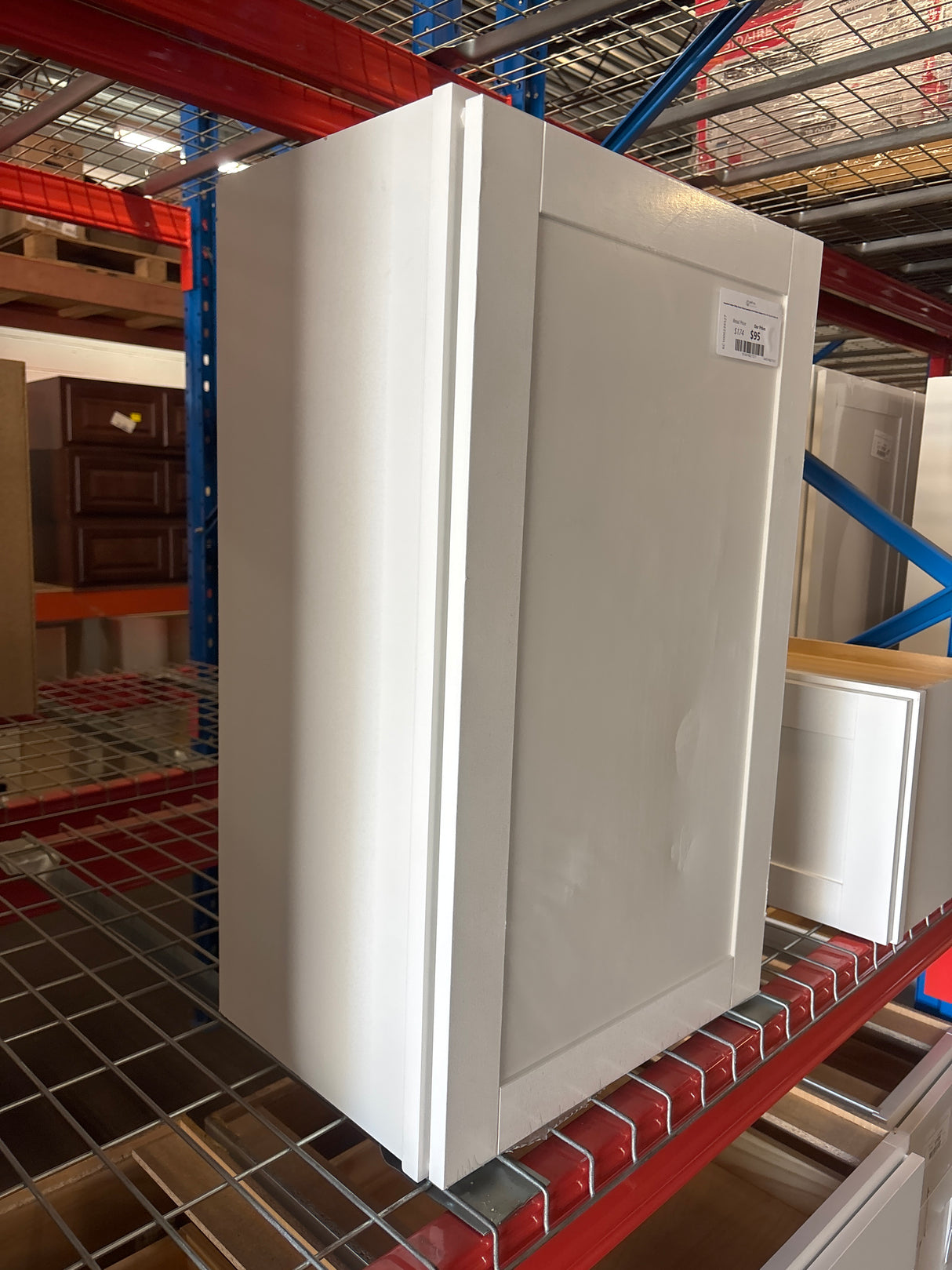 Westfield Feather White Shaker Stock Assembled Wall Kitchen Cabinet (18 in. W x 12 in. D x 30 in. H)