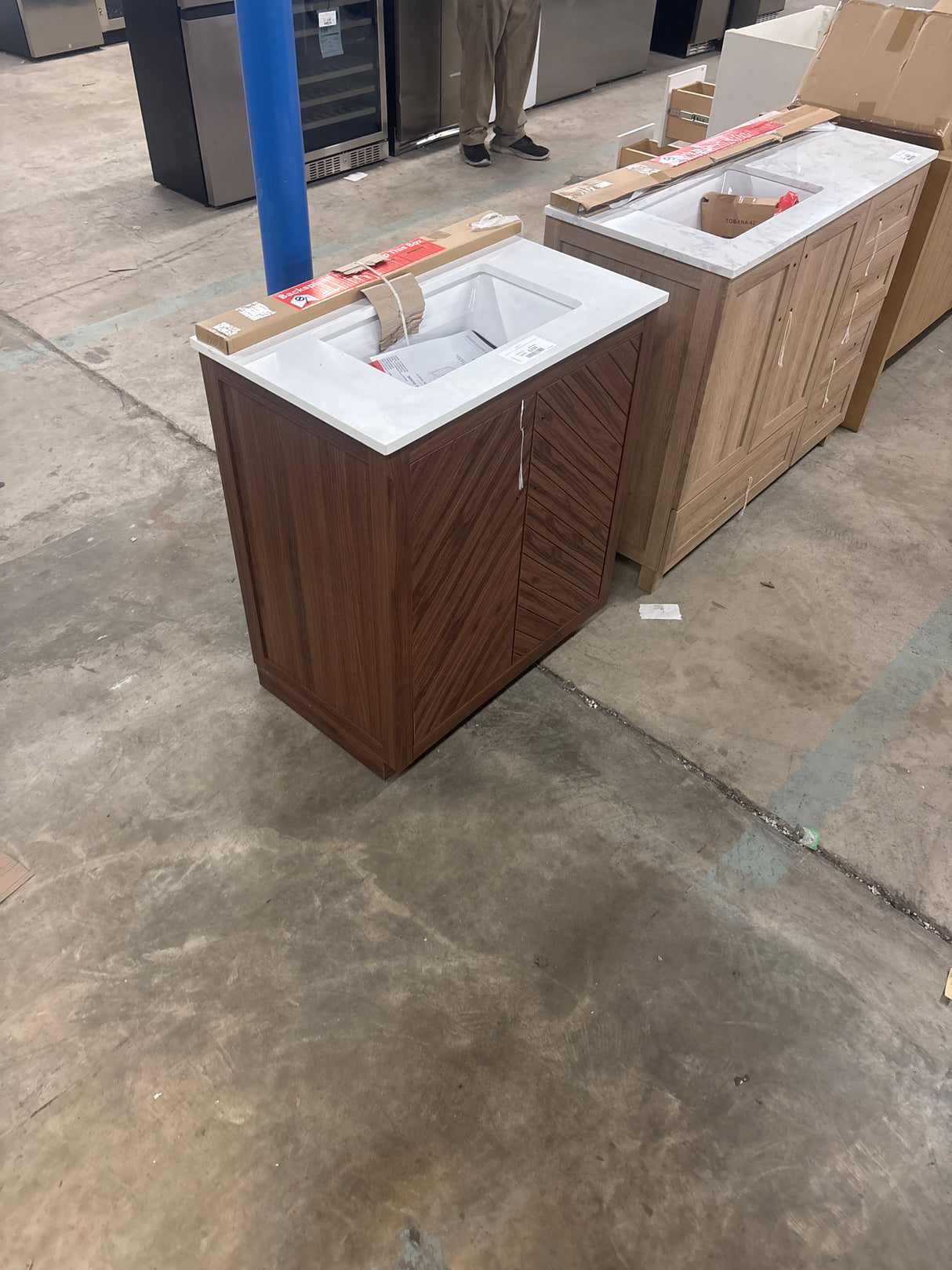 Huckleberry 30 in. W x 19 in. D x 34 in. H Single Sink Bath Vanity in Spiced Walnut with White Engineered Stone Top