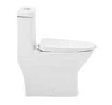 MacKenzie 1-Piece 14 in. Rough-in 1.1/1.6 GPF Dual Top Flush Round Toilet in Glossy White