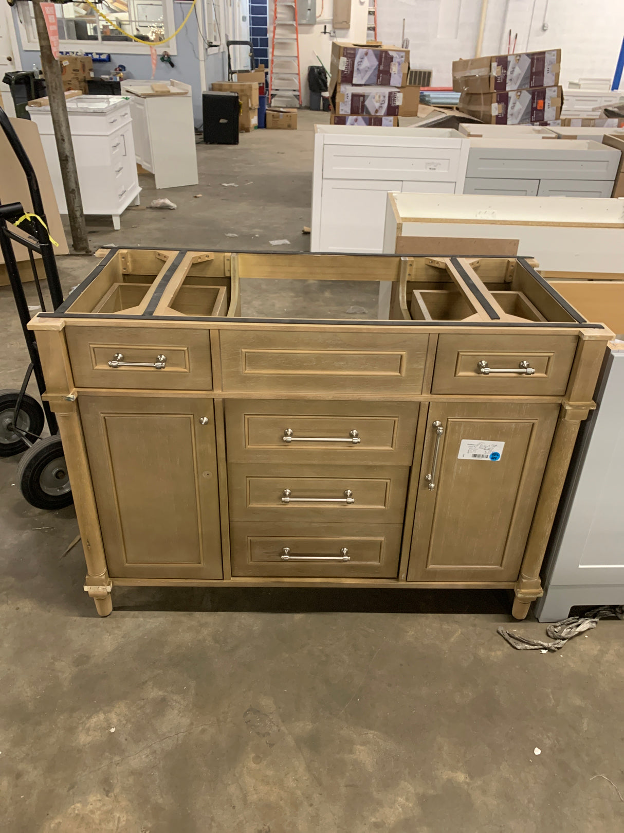 48” Antique Oak Vanity (Base Only )