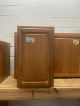 Hampton 18 in. W x 12 in. D x 30 in. H Assembled Wall Kitchen Cabinet in Medium Oak