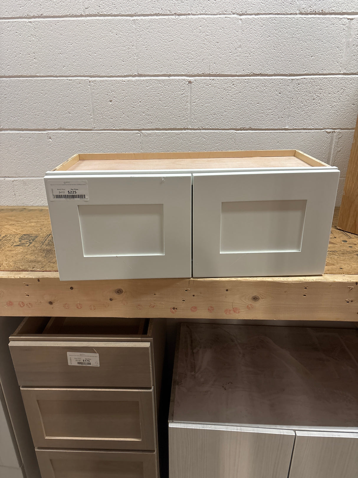 Newport 30 in. W x 12 in. D x 15 in. H Assembled Plywood Wall Bridge Kitchen Cabinet in Pacific White with Soft Close