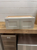 Newport 30 in. W x 12 in. D x 15 in. H Assembled Plywood Wall Bridge Kitchen Cabinet in Pacific White with Soft Close