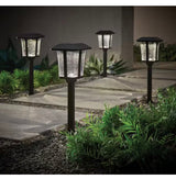 Callaway Black Integrated LED Weather Resistant Outdoor Solar Path Light (4-Pack)