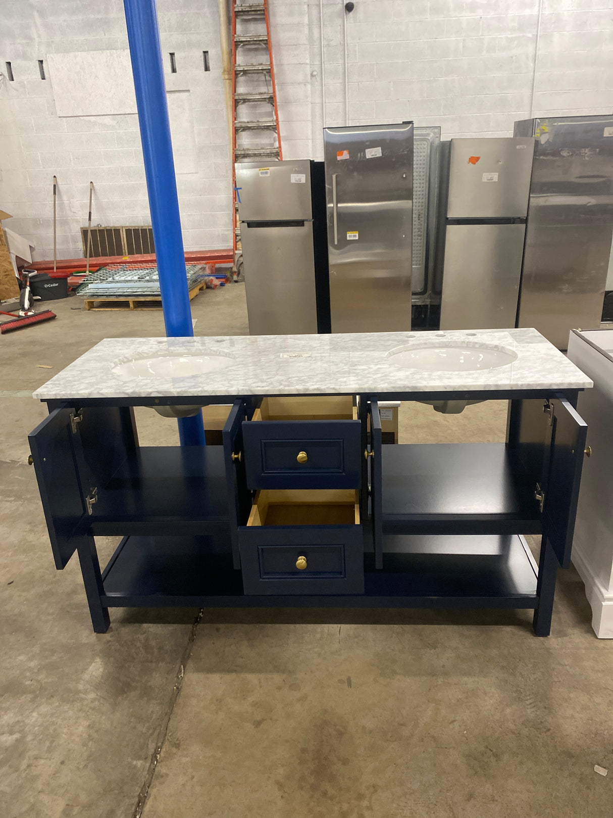 Sterling Vanity 1dw 60x22x34 in Blue