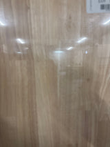 10 ft. L x 25 in. D Unfinished Hevea Butcher Block Countertop in With Standard Edge