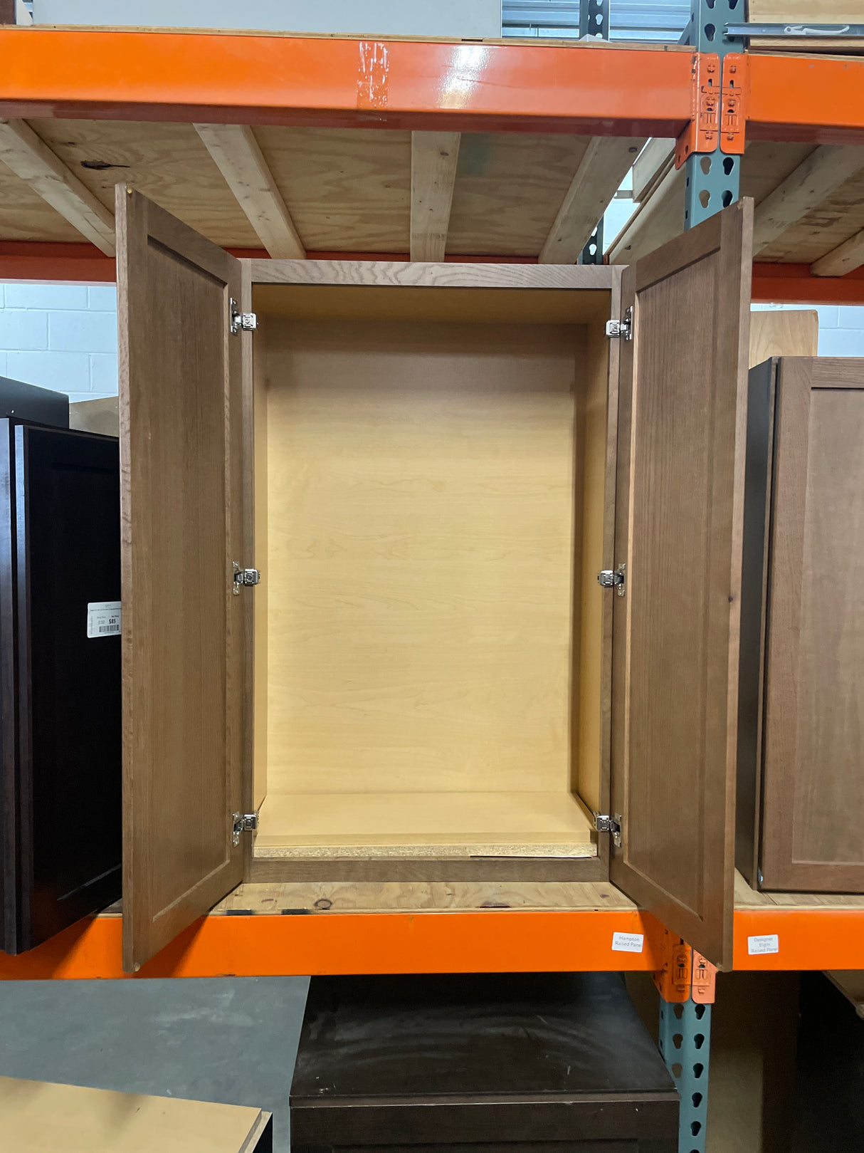 Sinclair 27 in. W x 12 in. D x 42 in. H Assembled Wall Kitchen Cabinet in Shaker Saddle Oak