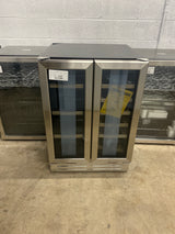 Dual Zone 24 in.18-Bottle Wine and 88-Can Built-In and Freestanding Beverage Cooler, Stainless Steel
